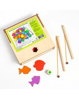 Рыбалка магнитная "Веселые рыбки"  (бизиборды) арт. СМЛ-118713-1-СМЛ0005400620