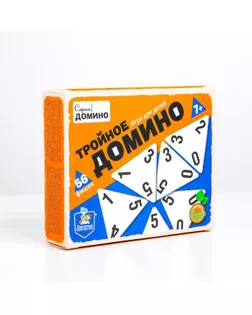 Игра настольная деревянная «Тройное домино» арт. СМЛ-117163-1-СМЛ0005422448