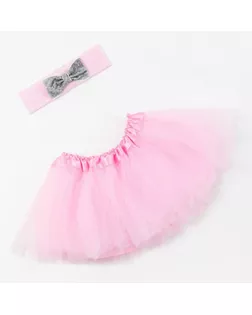 Набор для фотосессии Крошка Я "Маленькая волшебница" юбка и повязка на голову , розовый арт. СМЛ-197329-1-СМЛ0005426146