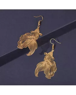 Серьги металл "Рыбка" волшебство, цвет золото арт. СМЛ-141230-2-СМЛ0005434684