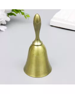 Колокольчик металл золотой 10х4,8х4,8 см арт. СМЛ-230061-1-СМЛ0005478578