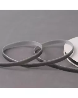 Лента бархатная, 6 мм, 18 ± 1 м, цвет серый №63 арт. СМЛ-40139-2-СМЛ0005487636