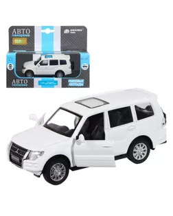 Машина металл "Mitsubishi Pajero 4WD Tubro" 1:43 цв белый, инерц,откр. двери  JB1251430 арт. СМЛ-123826-1-СМЛ0005488633