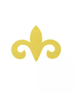 Термонаклейка на листе 5*7 Трилистник золото с блестками, набор 20 штук арт. СМЛ-131385-1-СМЛ0005494236
