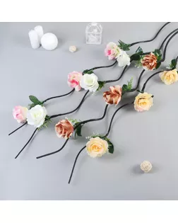 Декор тинги "Роза с мелкими цветочками" 150 см  (фасовка 5 шт, цена за 1шт) микс арт. СМЛ-163056-1-СМЛ0005525415