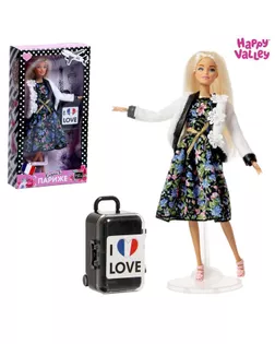 Кукла с чемоданом «Кэтти в Париже», серия Вокруг света арт. СМЛ-182205-1-СМЛ0005526577