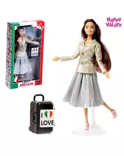 Кукла с чемоданом «Барбара в Милане», серия Вокруг света арт. СМЛ-182209-1-СМЛ0005526581