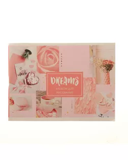 Альбом для рисования А5, 40 листов на скрепке "Коллаж", обложка мелованный картон, блок, 100 г/м2 арт. СМЛ-180517-1-СМЛ0005666564