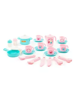 Набор детской посуды «Настенька» на 6 персон, 38 элементов арт. СМЛ-129249-1-СМЛ0005751063