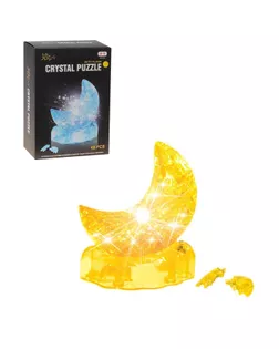 Пазл 3D кристаллический «Месяц», 48 деталей, световые эффекты, работает от батареек, МИКС арт. СМЛ-76279-1-СМЛ0000581481