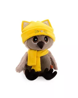 Мягкая игрушка "Сова Соня" в шапке котёнка 20 см OS002-88/20 арт. СМЛ-132366-1-СМЛ0006031221