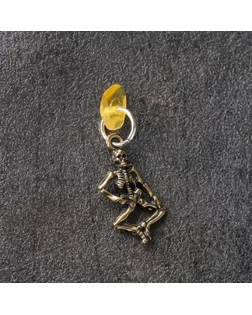 Брелок-талисман "Скелет", натуральный янтарь арт. СМЛ-212897-1-СМЛ0006073114