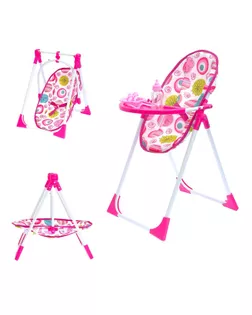 Игровой набор 2в1: стульчик, качели, МИКС арт. СМЛ-88006-1-СМЛ0000618729