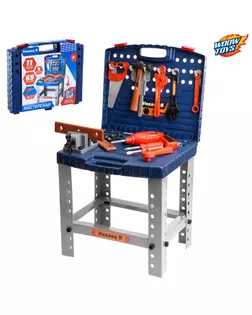 Игровой модуль в чемодане «Умелец Я», 70 элементов, со звуковыми эффектами, работает от батареек арт. СМЛ-88240-1-СМЛ0000619214