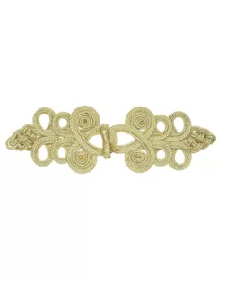 Плетёная застежка золото длина 22 см, в наборе 10 штук арт. СМЛ-246008-1-СМЛ0006384007