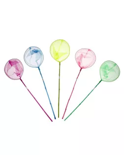 Сачок детский, бамбуковая ручка 58 см, d=24 см, цвета МИКС арт. СМЛ-148907-1-СМЛ0000649811