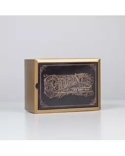 Коробка складная «Джентельмен»,  20 × 15 × 10 см арт. СМЛ-148598-1-СМЛ0006582037