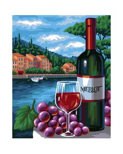 Картина по номерам на холсте с подрамником «Вино» 40х50 см арт. СМЛ-210670-1-СМЛ0006712654