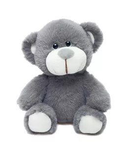 Мягкая игрушка "Медвеженок Сильвестр " цвет серый, 20 см,  0913920 арт. СМЛ-146203-1-СМЛ0006776300