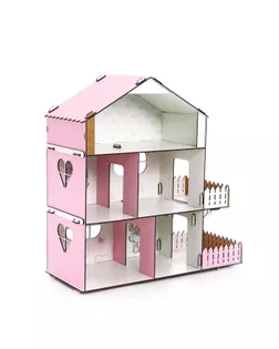 Купить Кукольный дом без мебели «Doll Style» арт. СМЛ-150999-1-СМЛ0006901122 оптом в Караганде