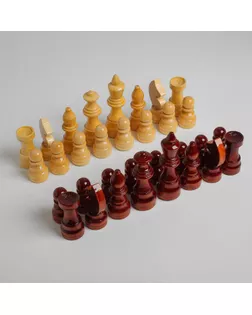 Шахматные фигуры гроссмейстерские, дерево, h=5.6-11.6 см, d=3.0-3,8 см арт. СМЛ-162161-1-СМЛ0006910811