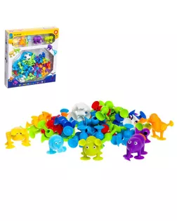 Конструктор "Забавные присоски", 77 деталей арт. СМЛ-167459-1-СМЛ0006914549