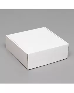 Каробка самосборная, белая, 23 х 23 х 8 см арт. СМЛ-153732-1-СМЛ0006914771