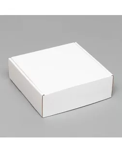 Каробка самосборная, белая, 21 х 21 х 7 см арт. СМЛ-153733-1-СМЛ0006914772