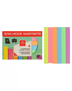 Мелки цветные 6 штук Koh-i-Noor 1125, прямоугольные, флуор арт. СМЛ-151825-1-СМЛ0006915807