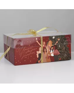 Коробка для капкейка Girls, 23 × 16 × 10 см арт. СМЛ-167417-1-СМЛ0006929319