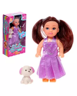 Кукла малышка «София» в платье, с питомцем, МИКС арт. СМЛ-190504-1-СМЛ0006936202