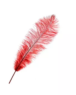 Перо для декора, длина от 45 до 50 см, цвет бордовый арт. СМЛ-165095-1-СМЛ0006940032