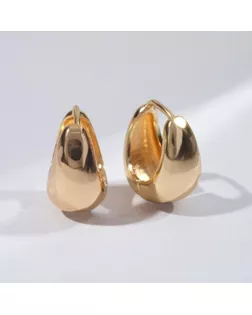 Серьги металл "Эфир" полукруг, цвет золото арт. СМЛ-168788-2-СМЛ0006943945