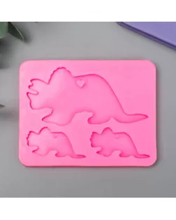 Молд силикон "Динозавры" 3 предмета арт. СМЛ-160965-1-СМЛ0006947524