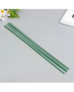 Проволока флористическая "Blumentag" 1.2 мм, 12 шт, 40 см, в пластиковой оплётке зеленый арт. СМЛ-153183-1-СМЛ0006954148
