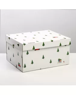 Складная коробка «Новый год», 31,2 х 25,6 х 16,1 см арт. СМЛ-164026-1-СМЛ0006968985