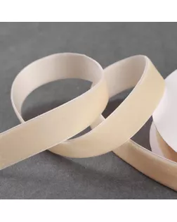 Лента бархатная 20мм*20±1ярд №04 молочный АУ арт. СМЛ-169215-1-СМЛ0006969817