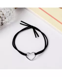 Резинка для волос "Дафна" сердце, 4,5 см арт. СМЛ-163249-1-СМЛ0006970634