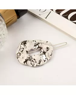 Зажим для волос "Либерти" геометрия, серебро арт. СМЛ-182634-1-СМЛ0006970657