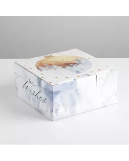 Коробка складная «Let it snow», 22 × 15 × 10 см арт. СМЛ-163778-3-СМЛ0006971399