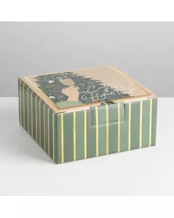 Коробка складная «Сияй», 15 × 15 × 7 см арт. СМЛ-164438-1-СМЛ0006971401