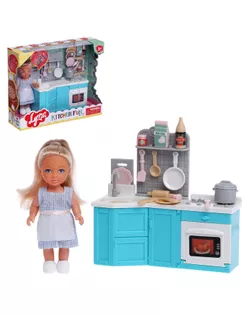 Кукла малышка "Повар Lyna " с набором мебели и аксессуарами, МИКС арт. СМЛ-191483-1-СМЛ0006975672