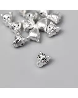 Бусина для творчества металл "Ягуар" серебро G183B1464 1х0,9 см арт. СМЛ-246218-1-СМЛ0007006421