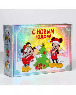 Коробка подарочная складная "С новым годом!" Микки Маус арт. СМЛ-200681-1-СМЛ0007006517
