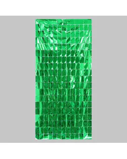 Праздничный занавес 100*200 см, цвет зелёный арт. СМЛ-196687-1-СМЛ0007016034