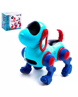 WOOW TOYS Собака "IQ DOG", ходит, поет, работает от батареек, цвет голубой арт. СМЛ-193738-1-СМЛ0007024613