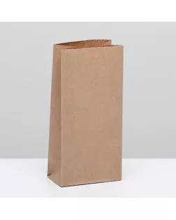 Пакет крафт бумажный фасовочный, прямоугольное дно 8 х 5 х 17 см, набор 100 шт. арт. СМЛ-163104-1-СМЛ0007042025