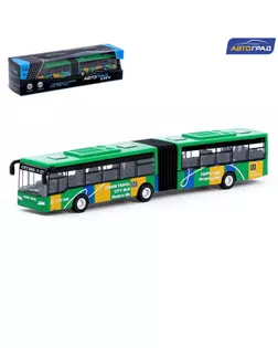 Автобус металлический «Городской транспорт», инерционный, масштаб 1:64, цвет синий арт. СМЛ-155352-2-СМЛ0007056243