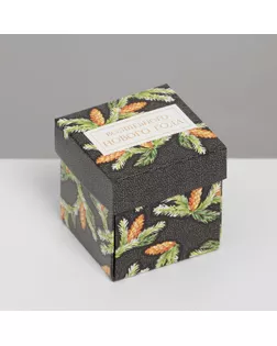 Бонбоньерка «Шишки»,  6,5 х 6,5 х 6,5 см арт. СМЛ-165745-1-СМЛ0007060255