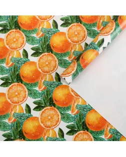 Бумага упаковочная глянцевая  «Яркие мандарины»,  50 х 70 см арт. СМЛ-163921-1-СМЛ0007065409